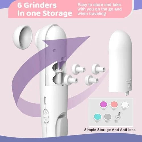 Electric Baby Nail Cutter 2-in-1 with LED - Safe & Gentle Grooming