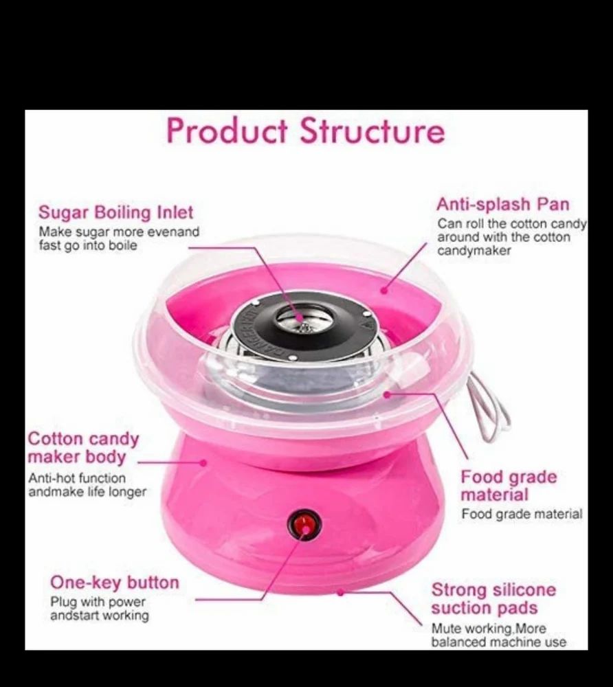 Cotton Candy Machine for Kids – Electric Mini Cotton Candy Maker