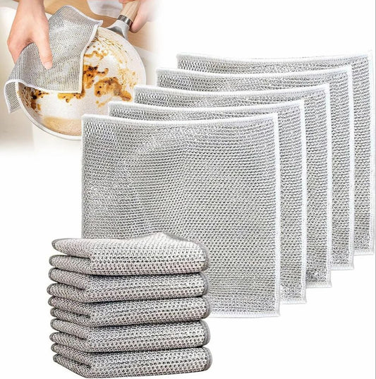 Steel Wire Dish Cloth - Durable & Non-Scratch
